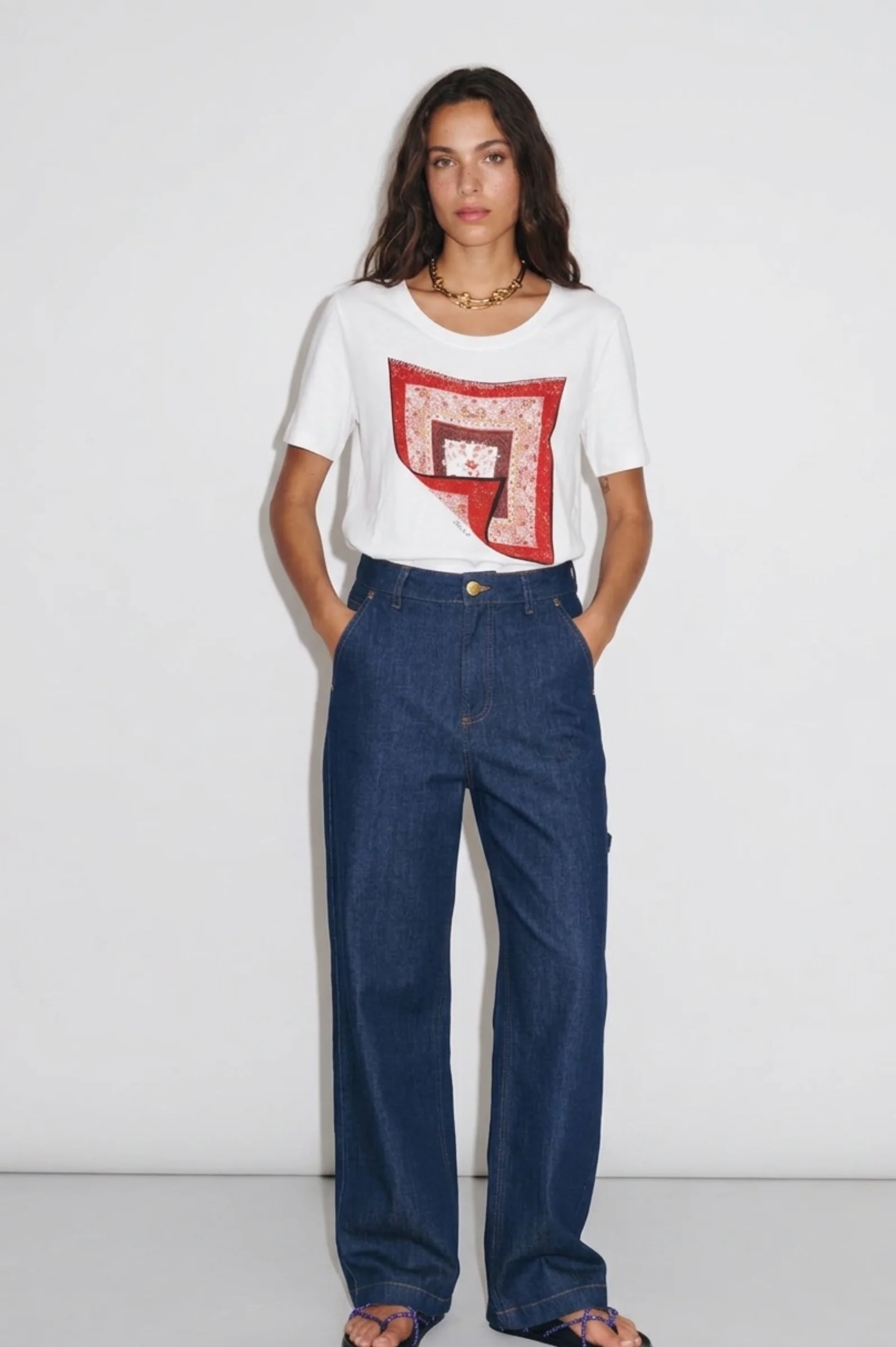 TEE-SHIRT FOULARD